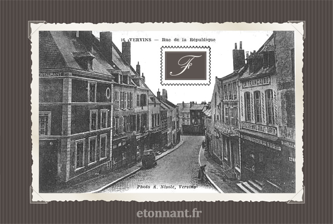 Carte postale ancienne de Vervins (02 Aisne)