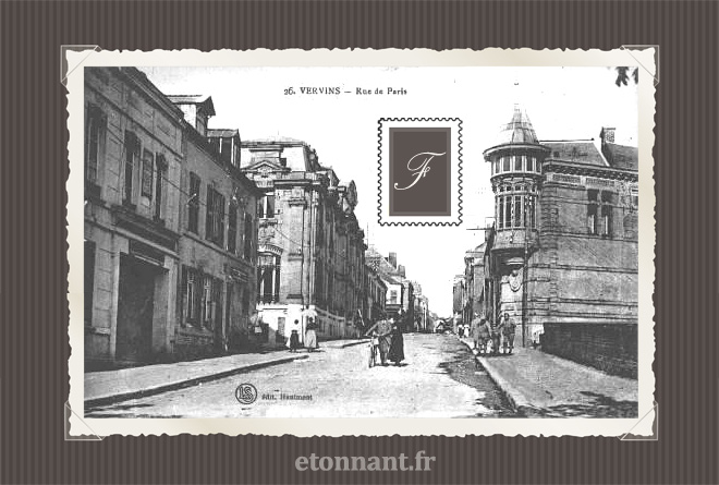 Carte postale ancienne de Vervins (02 Aisne)