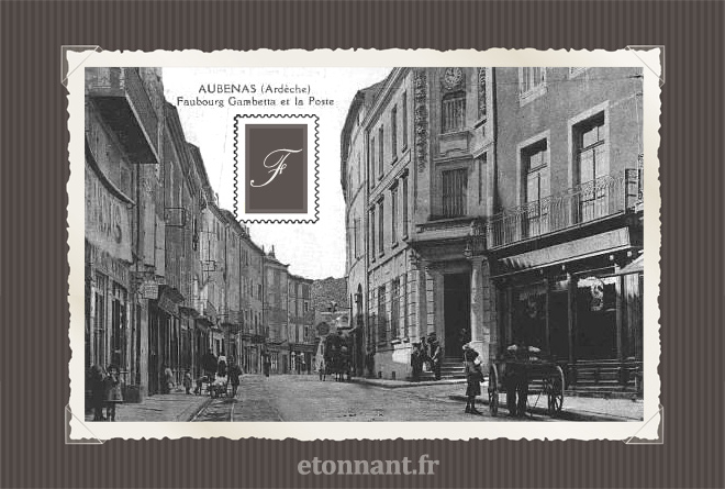 Carte postale ancienne de Aubenas (07 Ardèche)