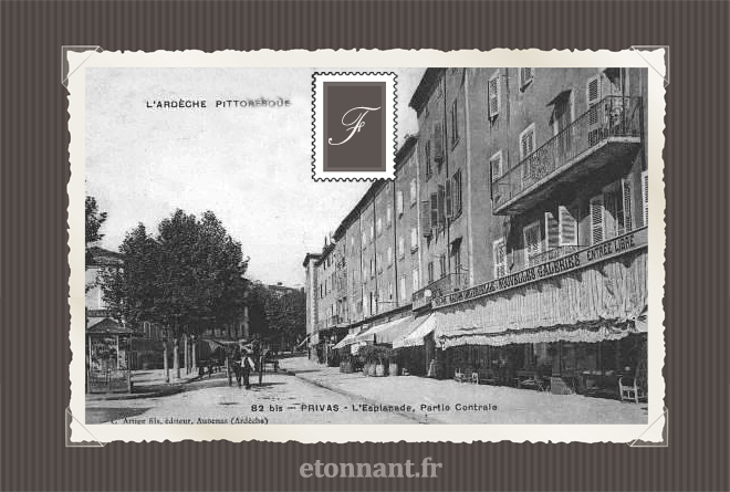 Carte postale ancienne de Privas (07 Ardèche)