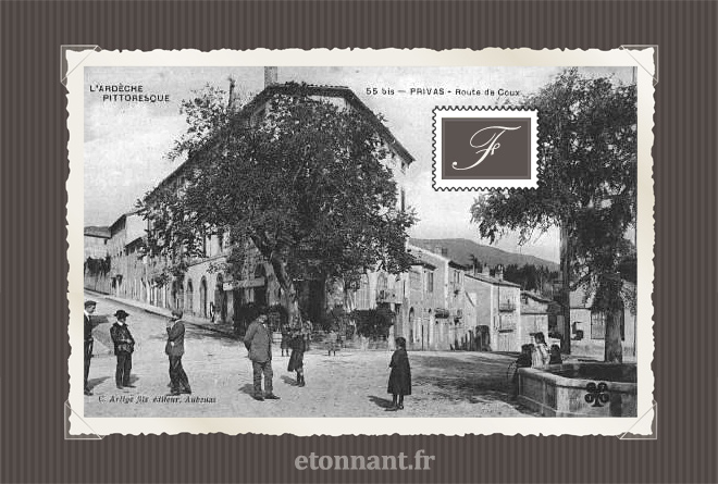 Carte postale ancienne de Privas (07 Ardèche)
