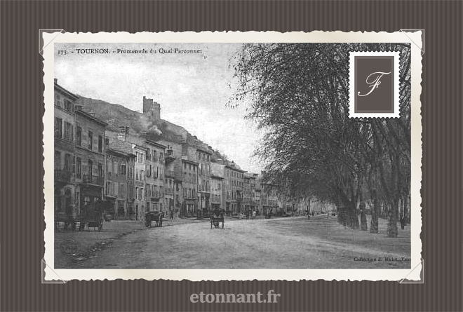 Carte postale ancienne : Tournon-sur-Rhône