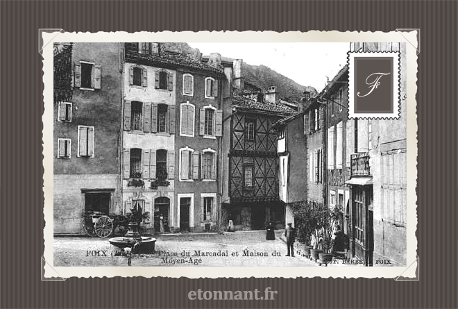 Carte postale ancienne de Foix (09 Ariège)