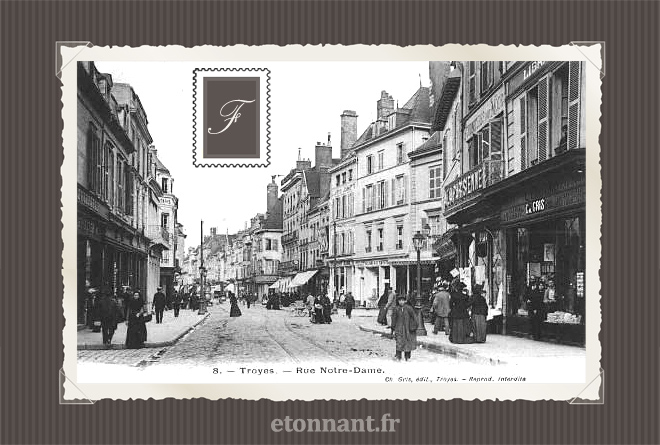 Carte postale ancienne de Troyes (10 Aube)