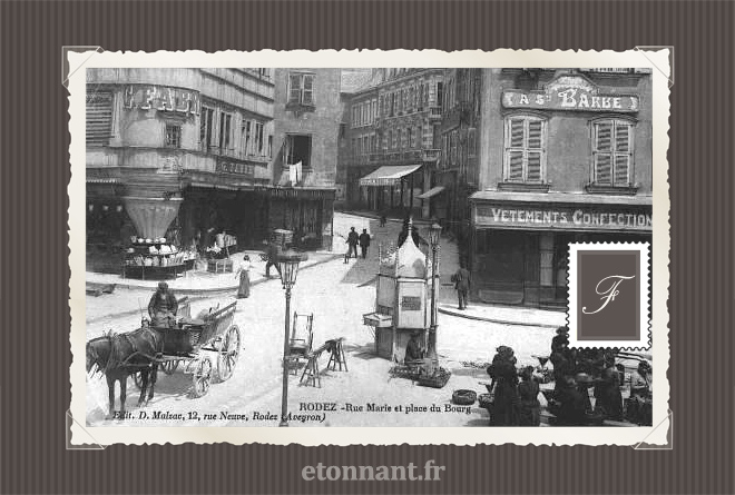 Carte postale ancienne de Rodez (12 Aveyron)