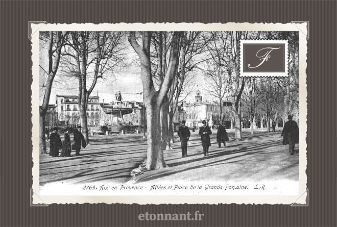 Carte postale ancienne de Aix-en-Provence (13 Bouches du Rhône)