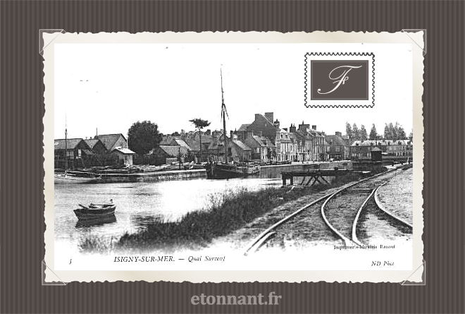 Carte postale ancienne : Isigny-sur-Mer