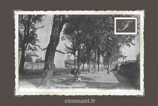 Carte postale ancienne de Confolens (16 Charente)