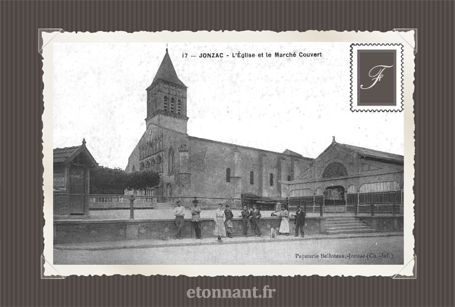 Carte postale ancienne de Jonzac (17 Charente-Maritime)