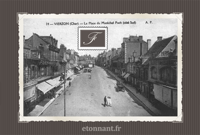 Carte postale ancienne de Vierzon (18 Cher)