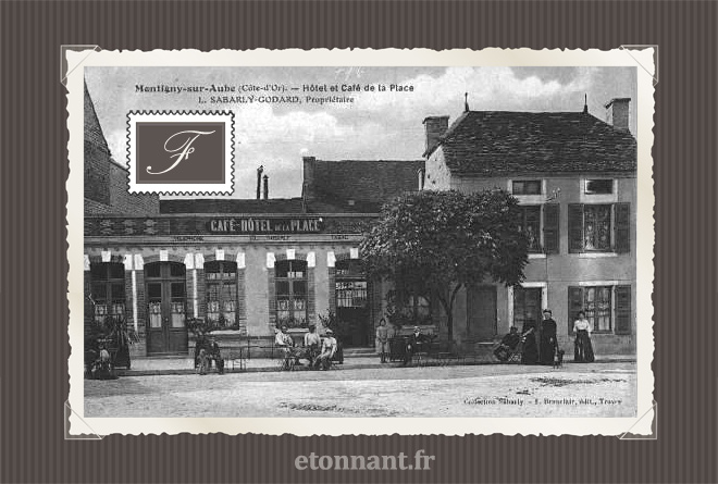 Carte postale ancienne : Montigny-sur-Aube