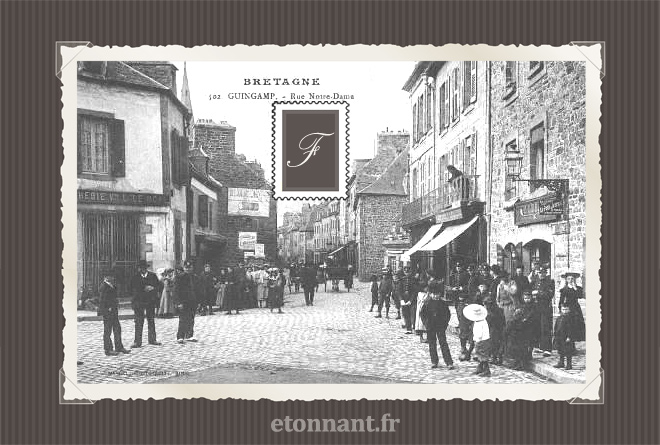 Carte postale ancienne de Guingamp (22 Côtes d'Armor)