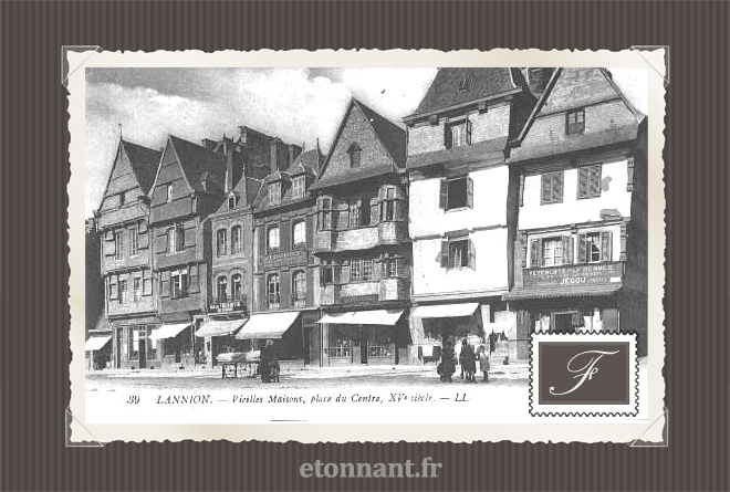 Carte postale ancienne de Lannion (22 Côtes d'Armor)