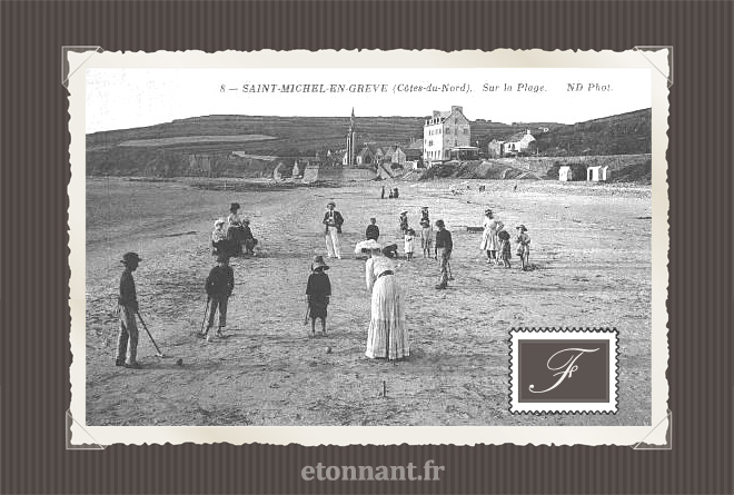 Carte postale ancienne : Saint-Michel-en-Grève