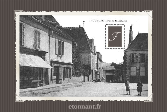 Carte postale ancienne : Boussac