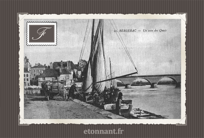 Carte postale ancienne de Bergerac (24 Dordogne)