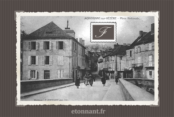 Carte postale ancienne : Montignac