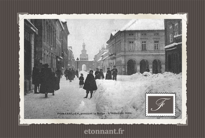 Carte postale ancienne de Pontarlier (25 Doubs)