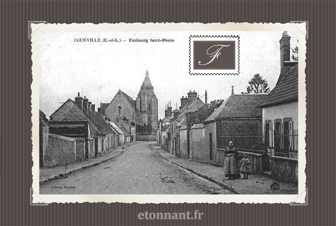 Carte postale ancienne : Courville-sur-Eure