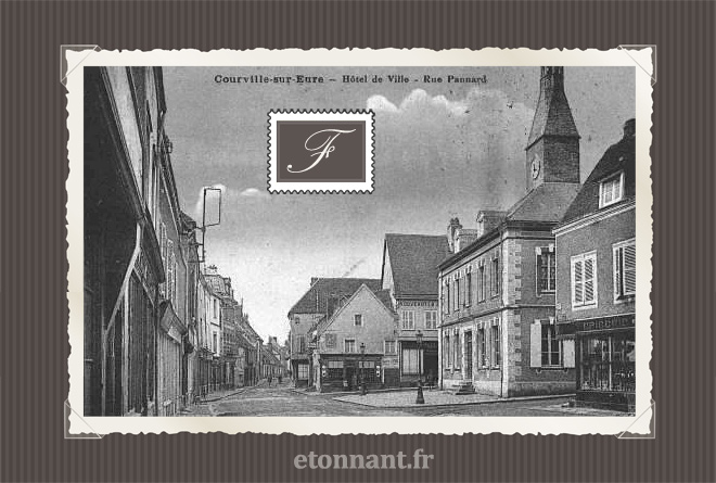 Carte postale ancienne : Courville-sur-Eure