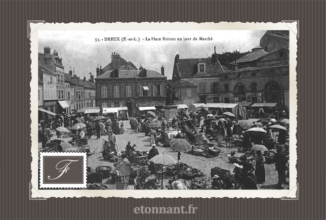 Carte postale ancienne de Dreux (28 Eure-et-Loir)