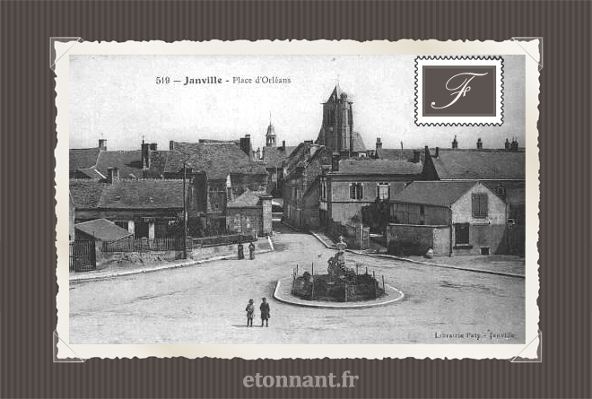 Carte postale ancienne : Janville