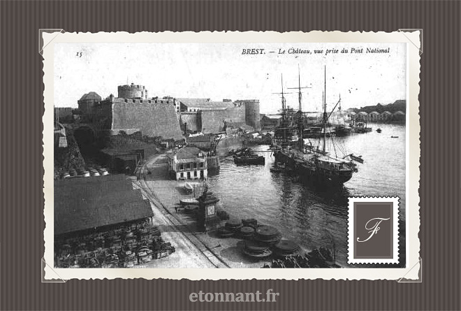 Carte postale ancienne de Brest (29 Finistère)