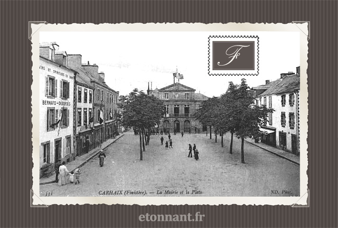 Carte postale ancienne : Carhaix-Plouguer