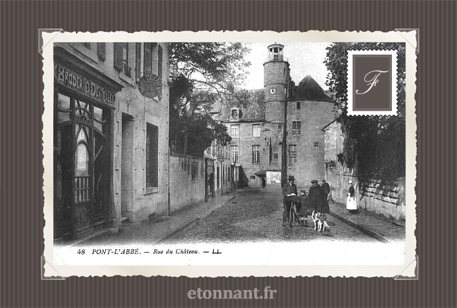 Carte postale ancienne : Pont-l'Abbé