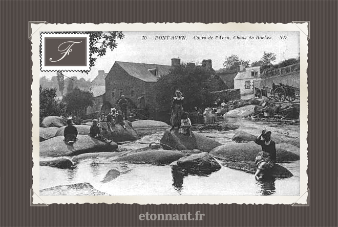 Carte postale ancienne : Pont-Aven