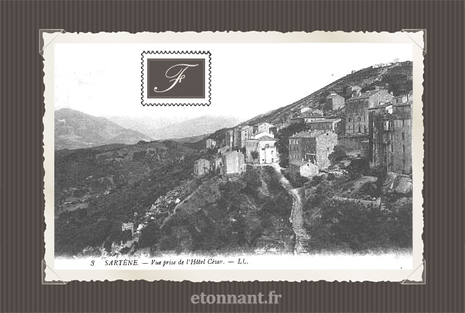 Carte postale ancienne de Sartène (Corse du Sud)