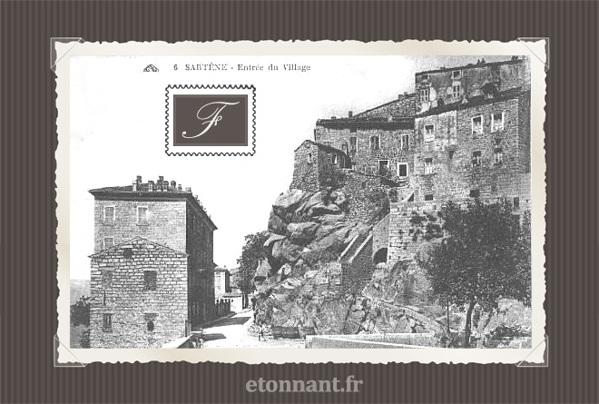Carte postale ancienne de Sartène (Corse du Sud)