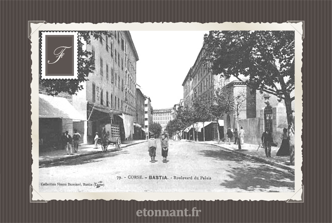 Carte postale ancienne de Bastia (Haute-Corse)