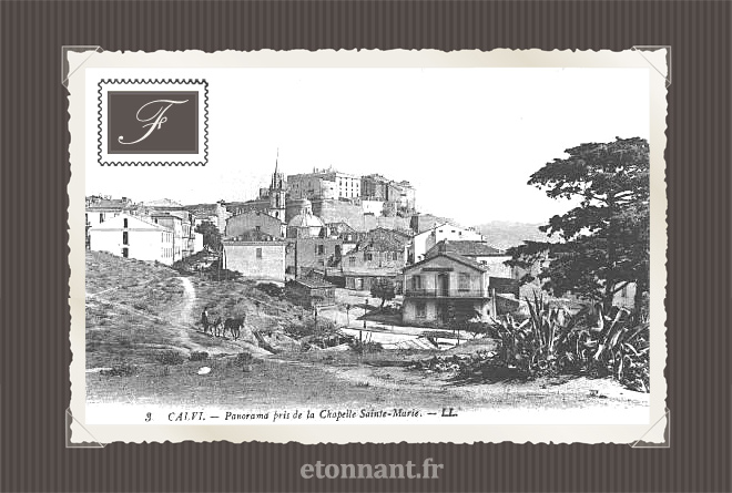 Carte postale ancienne de Calvi (Haute-Corse)