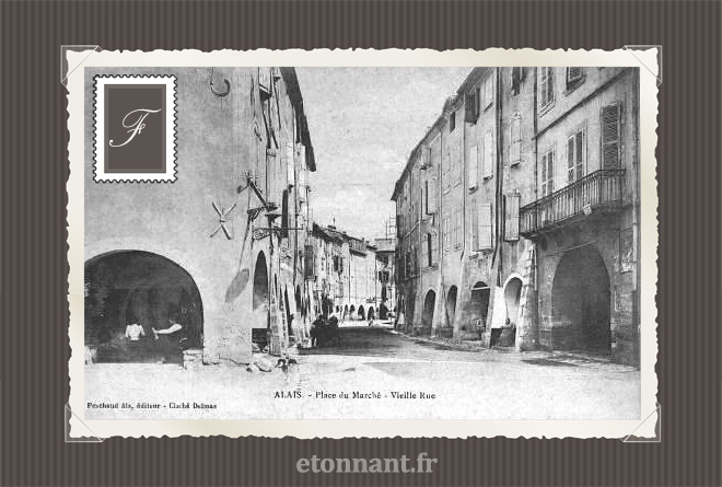 Carte postale ancienne de Alès (30 Gard)
