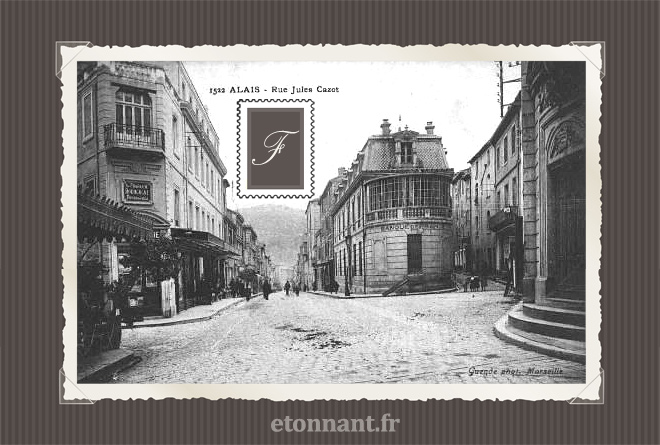 Carte postale ancienne de Alès (30 Gard)