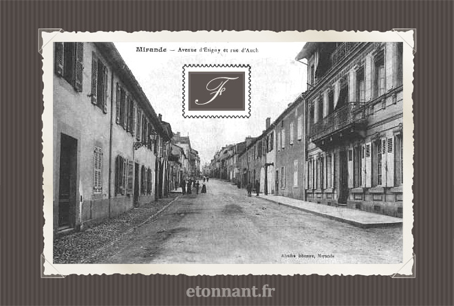Carte postale ancienne de Mirande (32 Gers)