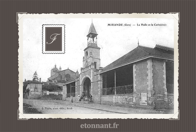 Carte postale ancienne de Mirande (32 Gers)