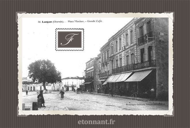 Carte postale ancienne de Langon (33 Gironde)
