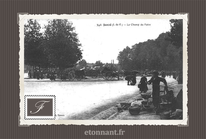 Carte postale ancienne : Janzé