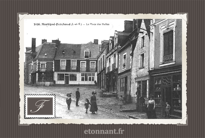 Carte postale ancienne : Martigné-Ferchaud