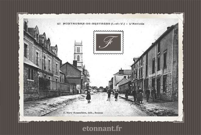 Carte postale ancienne : Montauban-de-Bretagne