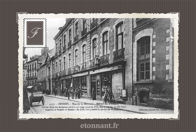 Carte postale ancienne de Rennes (35 Ille et Vilaine)