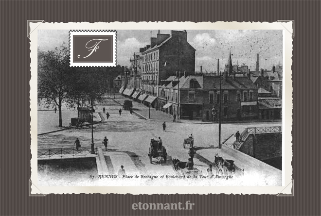 Carte postale ancienne de Rennes (35 Ille et Vilaine)