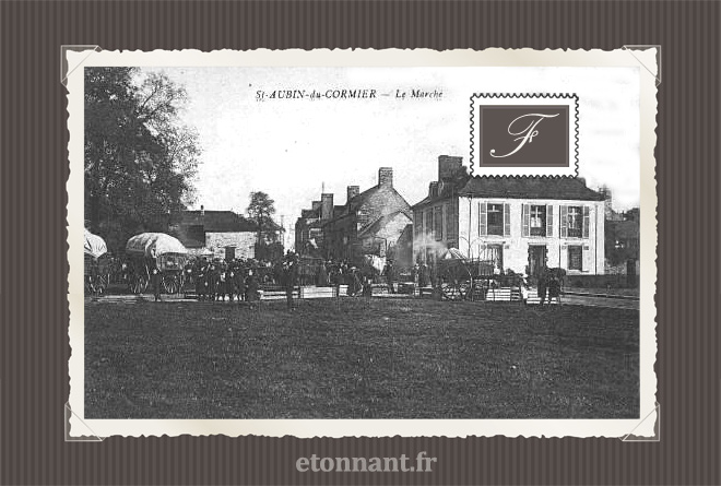 Carte postale ancienne : Saint-Aubin-du-Cormier