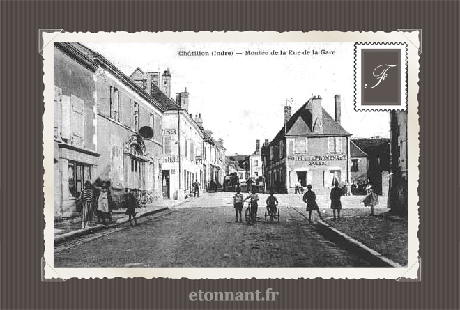 Carte postale ancienne : Châtillon-sur-Indre