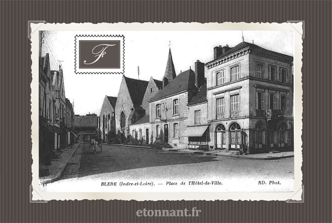 Carte postale ancienne : Bléré