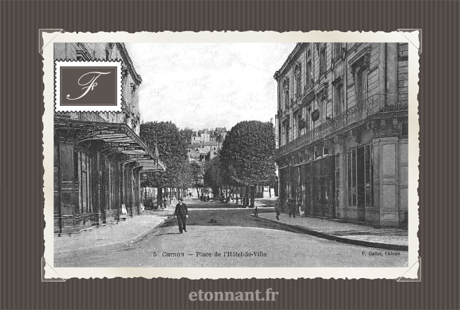 Carte postale ancienne de Chinon (37 Indre et Loire)
