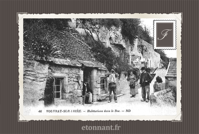 Carte postale ancienne : Vouvray