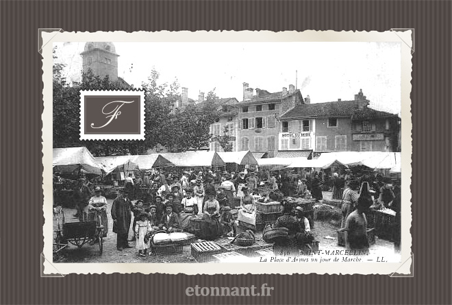 Carte postale ancienne : Saint-Marcellin